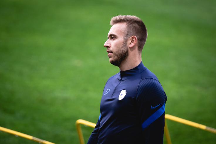 Sandi Lovrić je prvič okusil zelenico Ljudskega vrta. | Foto: Blaž Weindorfer/Sportida