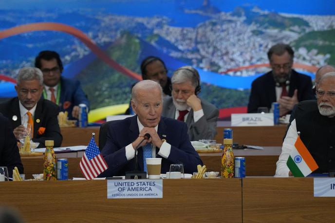 Vrh G20, Rio de Janeiro | "Izrael ima pravico, da se brani po najhujšem pokolu Judov po holokavstu. Vendar je zelo pomembno, kako se brani," je dejal odhajajoči ameriški predsednik Joe Biden na vrhu G20 v Rio de Janeiru. | Foto Reuters