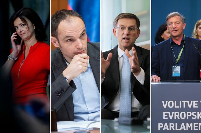 Komisar kandidati | Kandidati, ki jih največkrat omenjajo za položaj evropskega komisarja: Tanja Fajon, Anže Logar, Miro Cerar in Karl Erjavec. | Foto STA