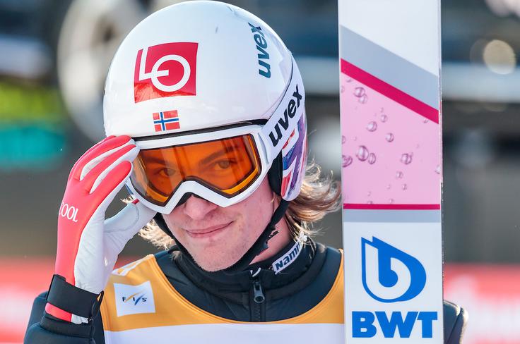 Daniel Andre Tande je bil lani s tretjim mestom v skupnem seštevku najboljši Norvežan. Letos udarno vlogo pripisujejo Robertu Johanssonu.  | Foto: Sportida