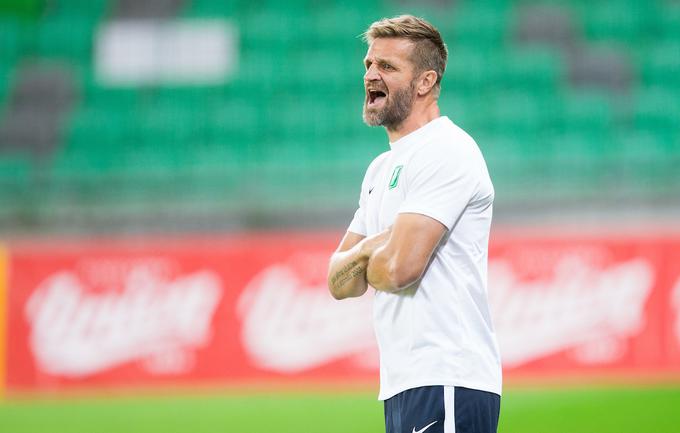 Trener Ljubljančanov Igor Bišćan je lahko zelo zadovoljen. | Foto: Vid Ponikvar