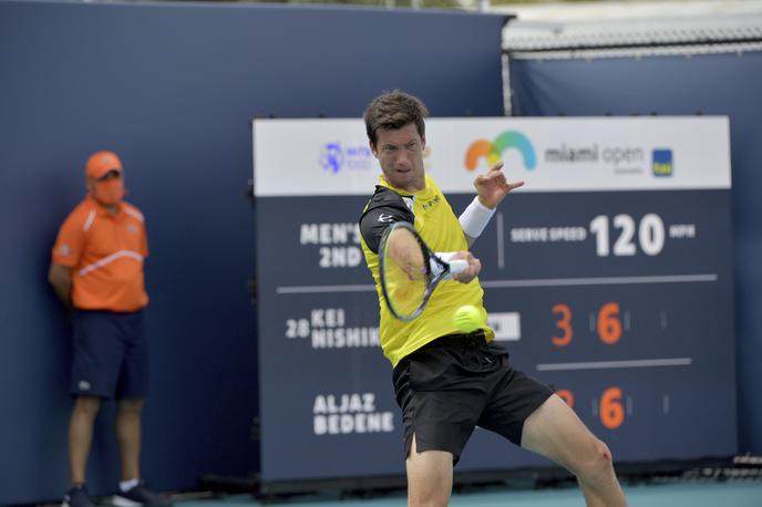 Aljaž Bedene | Aljaž Bedene se je dobro upiral Keiu Nišikoriju. | Foto Guliverimage