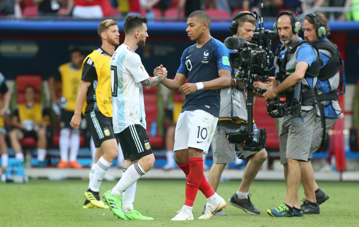 2018 Argentina Francija | Kylian Mbappe in Lionel Messi si bosta po štirih letih na reprezentančni ravni znova stala nasproti. | Foto Guliverimage