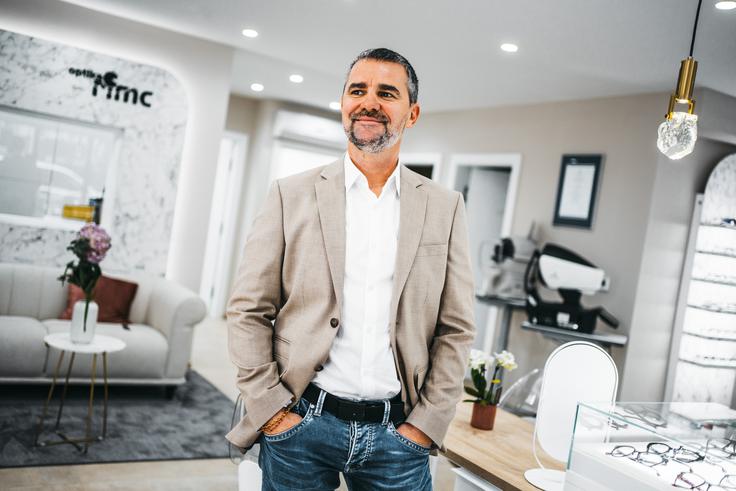 Ivo Rimc, ing. optometrije, vodja enot Optike Rimc v Brežicah in Ljubljani. | Foto: Jan Lukanović