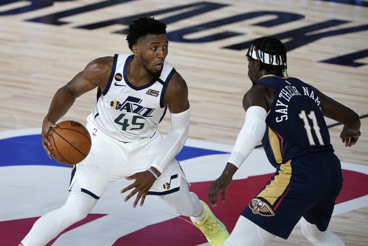 Donovan Mitchell uspešno vodi svoje moštvo Utah Jazz, ki je najbolj vroče v ligi NBA. | Foto: Getty Images