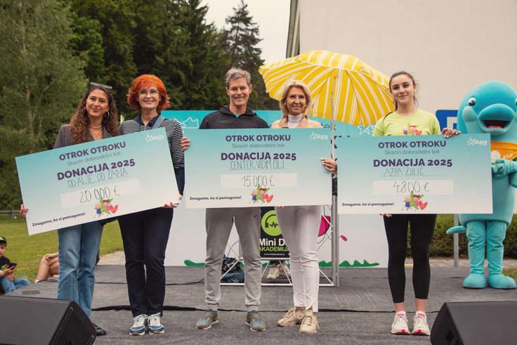 Prejemniki donacije Fundacija Alma (program Od Alje do Žan), Zavod Center Vidim cilj in Azra Zulić. | Foto: Plastika Skaza