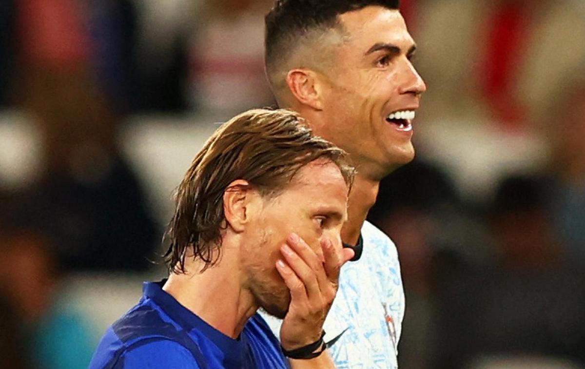 Luka Modrić Cristiano Ronaldo | Portugalski superzvezdnik Cristiano Ronaldo bo danes gostil Poljsko, Luka Modrić pa bo s Hrvaško gostoval na Škotskem. | Foto Reuters