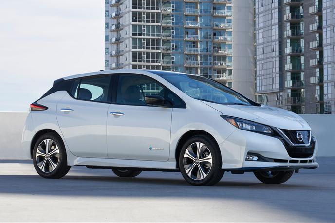 NIssan leaf e+ | Nissanov avtomobil nosi globalno ime leaf e+, razkrili so ga na sejmu CES v Las Vegasu. Nissan je predstavitev avtomobila sicer prestavil zaradi aretacije predsednika Carlosa Ghosna na Japonskem.  | Foto Nissan