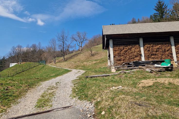 Najstrmejši je prvi del vzpona iz Žirov. | Foto: Matej Podgoršek