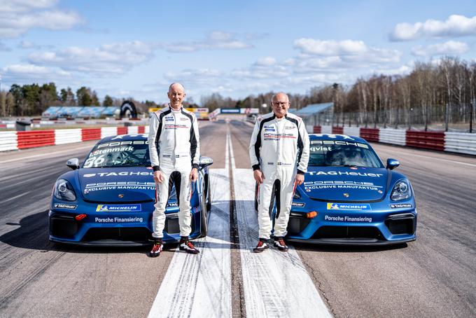 Ingerman Stenmark in Stig Blomqvist, nekdanji svetovni prvak v reliju.  | Foto: Porsche