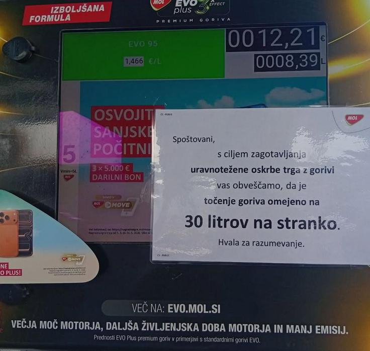 bencin dizel MOL omejitev | Foto: 