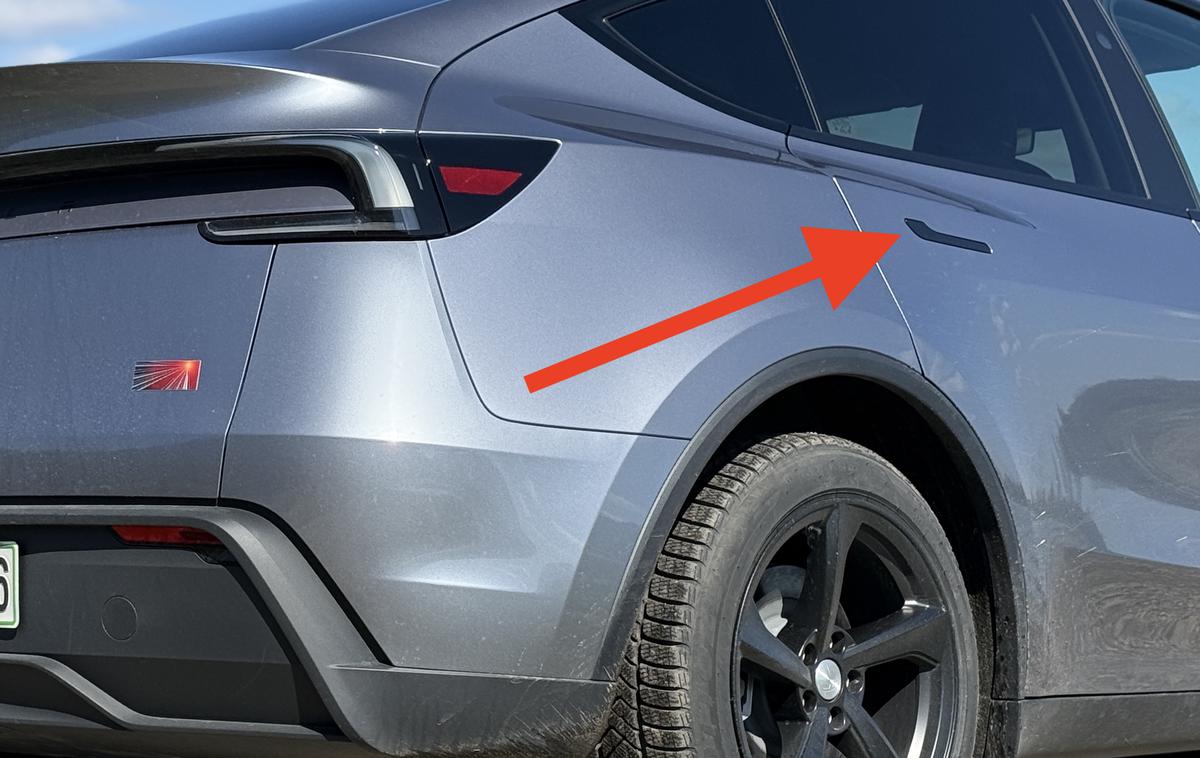 Tesla model Y kljuka | Foto Gregor Pavšič