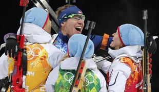 Norveški zlato v mešani štafeta, Bjoerndalen v zgodovino