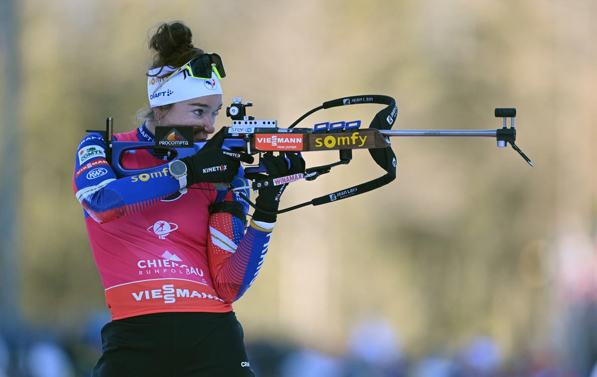 Lou Jeanmonnot | Lou Jeanmonnot je zmagovalka 15-kilometrske posamične biatlonske preizkušnje v Ruhpoldingu. | Foto Guliverimage