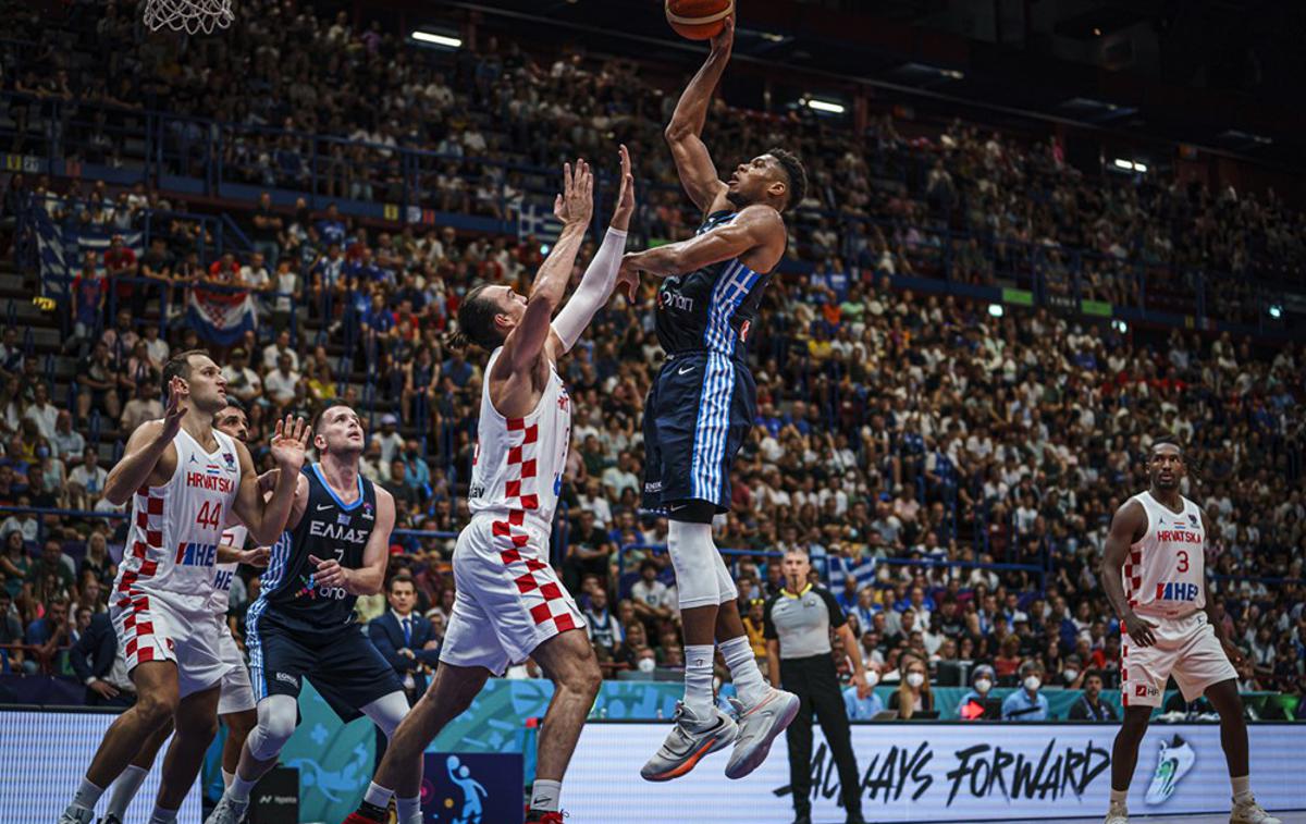 Hrvaška : Grčija Giannis Antetokounmpo | Grki so ugnali Hrvate. | Foto FIBA