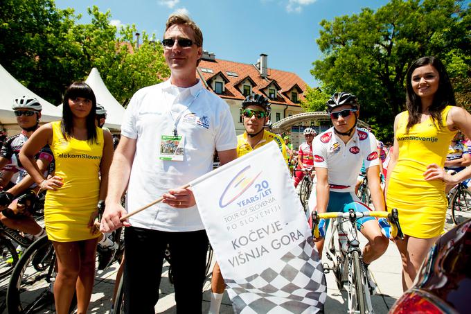 Štarter etape Kočevje - Višnja gora na 20. dirki Po Sloveniji je Vladimir Prebilič. | Foto: Urban Urbanc/Sportida