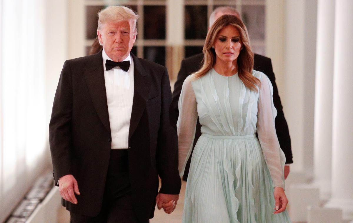 Donald in Melania Trump | Demokrati pri svojih načrtih glede impeachmenta ameriškega predsednika Donalda Trumpa za zdaj nimajo podpore republikancev. | Foto Reuters