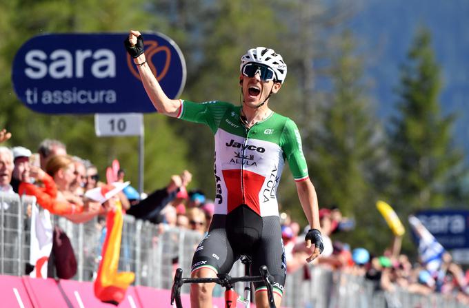 Filippo Zana bo na dirki Po Sloveniji iskal pot do skupne zmage. Na nedavnem Giru je slavil zmago v 18. etapi. | Foto: AP / Guliverimage