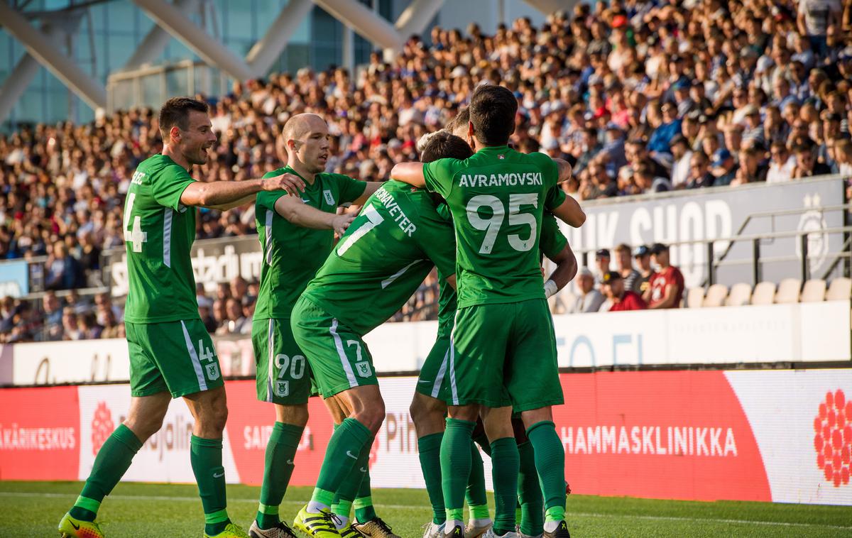 Issah Abass | Nogometaši Olimpije so v kvalifikacijah za ligo Europa s kar 71: premagali finski HJK. | Foto SPS/NK Olimpija Ljubljana