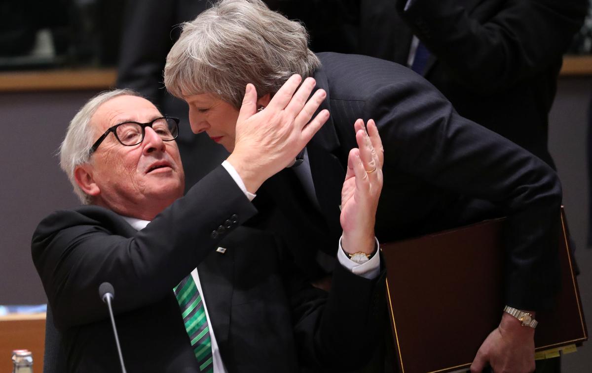 Theresa May in Jean-Claude Juncker | Predsednik Evropske komisije Jean-Claude Juncker in britanska predsednica vlade Theresa May | Foto Reuters