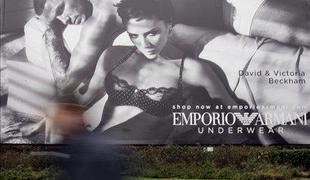Razgaljeni David Beckham za Emporio Armani