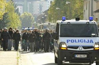 Pred derbijem manjši izgredi v prestolnici