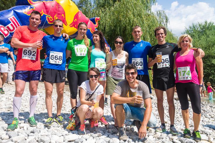 Tekaška zasedba GiBit je bila tudi v Tolminu številčno zastopana. | Foto: 