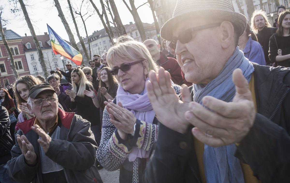 Protest proti rasizmu in fašizmu | Foto Matej Leskovšek