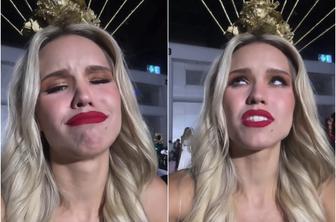 Smola Slovenke na izboru Miss Universe: poglejte, kaj se ji je zgodilo #video