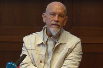 Hollywoodski zvezdnik John Malkovich v Ljubljani