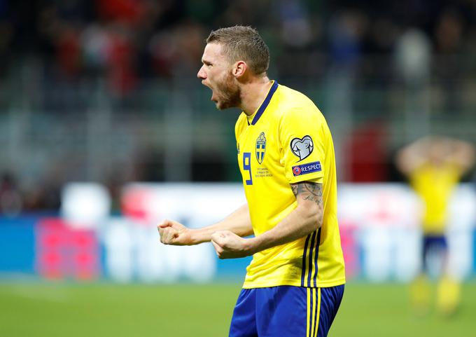 Marcus Berg je naslednik Zlatana Ibrahimovića v napadu Švedske. | Foto: Reuters