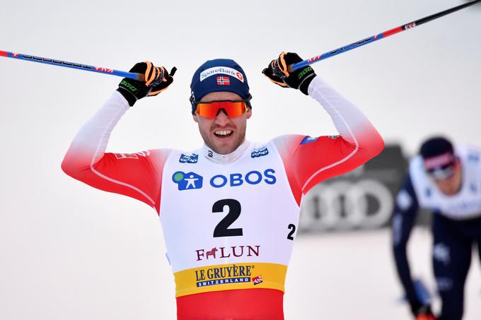 Paal Golberg je zmagovalec zasledovalne preizkušnje na 15-kilometrski razdalji. | Foto: Reuters