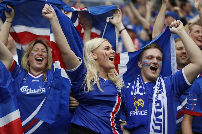Borbena Islandija je izpadla šele v četrtfinalu. | Foto: Reuters