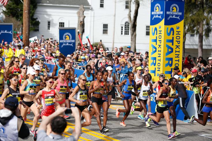 Boston maraton štart deklet Boston maraton štart deklet | Foto: Reuters