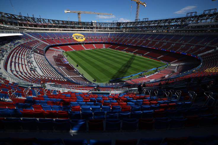 Takšna je podoba stadiona Camp Nou 23. septembra 2025. | Foto: Reuters
