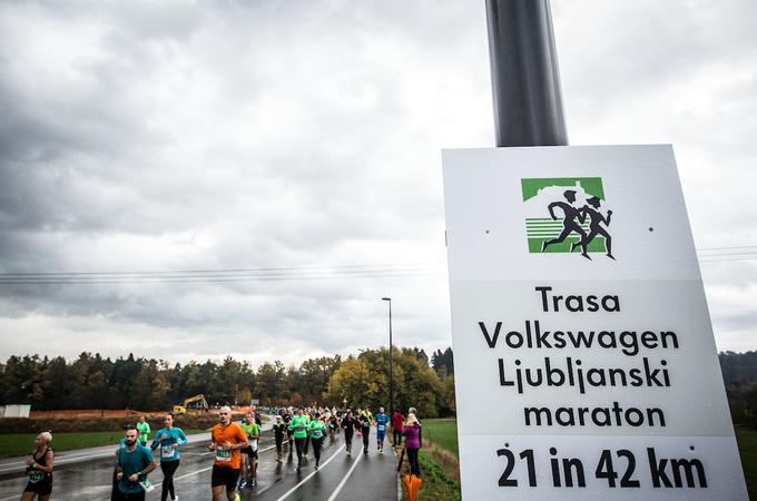 Kraljevske razdalje na Ljubljanskem maratonu letos ne bo, ampak bo ta razdalja združena s polmaratonom.  | Foto: Vid Ponikvar