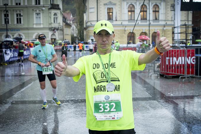 Prejšnjo nedeljo je v okviru 23. Ljubljanskega maratona pretekel svoj deseti maraton. Zaradi zdravstenih težav se je odločil, da bo njegov zadnji.  | Foto: Ana Kovač