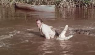 V filmu o Bondu so uporabili prave krokodile: kaskader je dobil 193 šivov #video