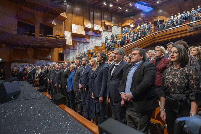 Proslave se je udeležila tudi predsednica Nataša Pirc Musar. | Foto: Matic Prevc/STA