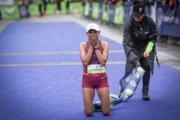 Siranesh Dagne Yirga se je podpisala pod najboljšo žensko znamko ljubljanskega maratona vseh časov. | Foto: Ana Kovač