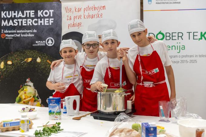 Učenci Osnovne šole Drska so se pridružili projektu Kuhnapato. | Foto: Spar Slovenija