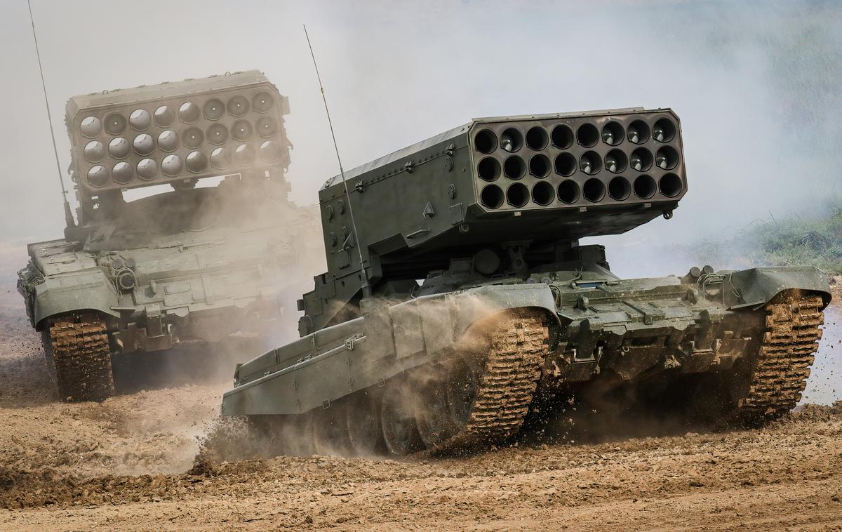 termobarične rakete, TOS-1 a | Ruske sile so izvedle nove napade na ozemlju Ukrajine.  | Foto Reuters
