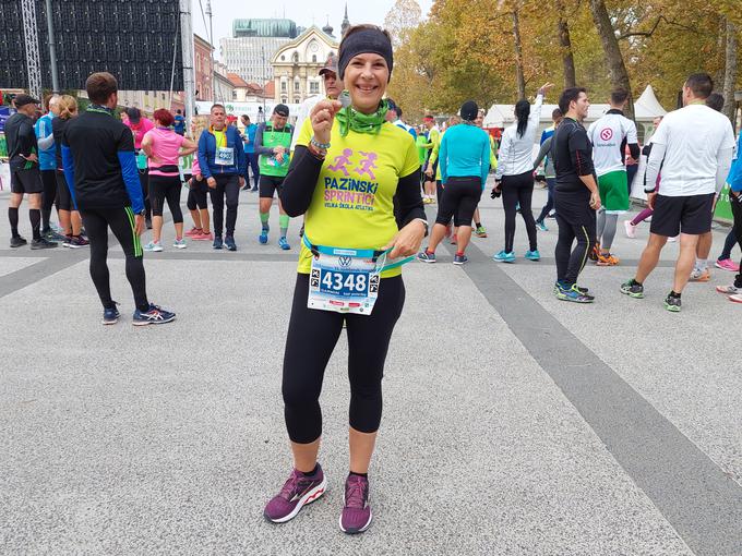Sanda si je ljubljanski maraton na seznam želja napisala med hčerinim študijem v Ljubljani. | Foto: Pe. M.