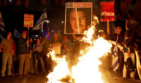 Več tisoč Izraelcev protestiralo proti Netanjahujevi vladi