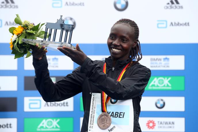 Valary Aiyabei | Valary Aiyabei  je postavila rekord maratona v Frankfurtu. | Foto Reuters