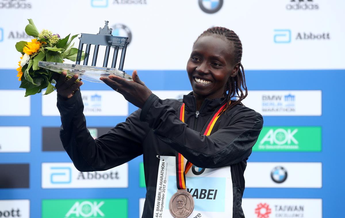 Valary Aiyabei | Valary Aiyabei  je postavila rekord maratona v Frankfurtu. | Foto Reuters