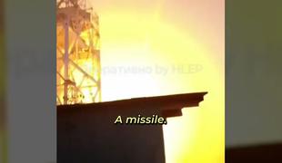 Poglejte trenutek silovitega udarca ruske rakete v največji ukrajinski jez #video