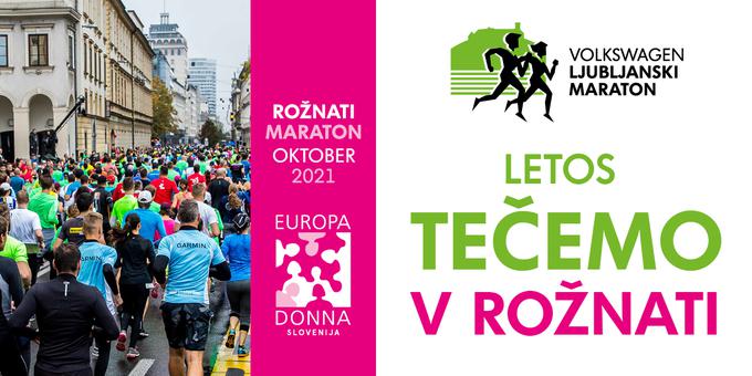Rožnati maraton ima dobrodelno noto. Timing Ljubljana bo namreč skupaj s sponzorji Volkswagen Ljubljanskega maratona za vsakega prijavljenega tekača na Rožnati maraton, ki bo odtekel eno izmed tras, doniral en evro v sklad Europe Donne. | Foto: Sportida