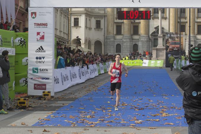 Avstralec Michael Marantelli je na polmaratonski razdalji osvojil drugo mesto. | Foto: Bojan Puhek