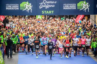 Ljubljanski maraton kljub dežju in volitvam pritegnil skoraj 14 tisoč tekačev #video